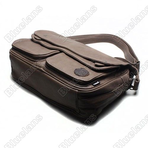   Style Mens Faux Leather Leisure Computer Package Shoulder Bag  