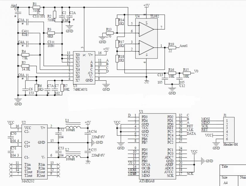   Module for Oscilloscope/ MultiMeter/ Multi Range * I2C Control  