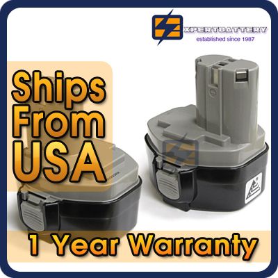 Lot of 2 for 14.4V Battery for MAKITA 1433 1434 1435 1435F NIMH 3.0A 