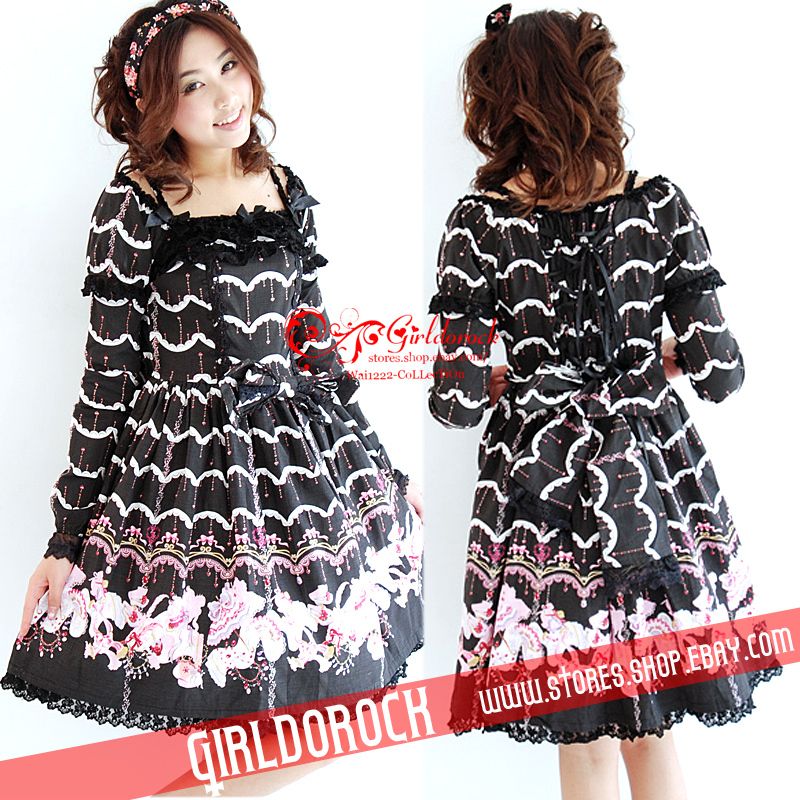 SWEET COLLECTION* LOLITA PAINT DRESS +REMOVE SLEEVES  