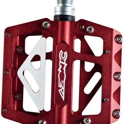   Flat Platform Pedals Mountain BMX Bike Bicycle Red 842346070206  