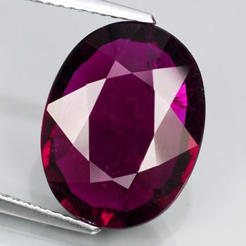 Natural Gem 7.48ct 15.5x12mm Oval Intense Pink RUBELLITE TOURMALINE 