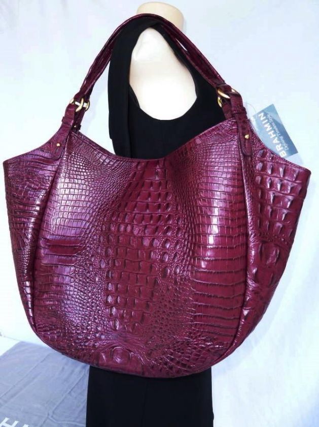 NWT BRAHMIN JACQUELINE PORT MELBOURNE X LARGE TOTE + DUST BAG  