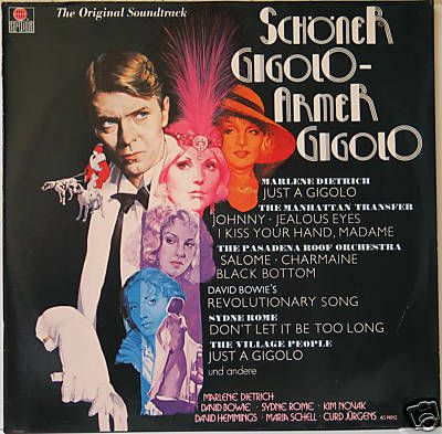 MARLENE DIETRICH, DAVID BOWIE   JUST A GIGOLO   OST LP  