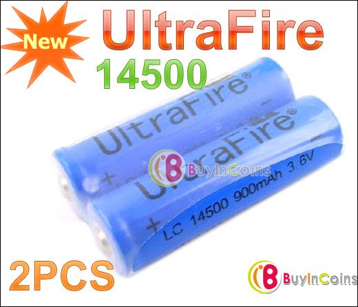 UltraFire 14500 AA Rechargeable Battery 3.6V 900mAh  