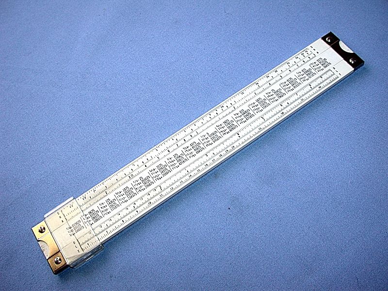 Vintage Wood ACUMATH No. 500 USA Slide Rule  