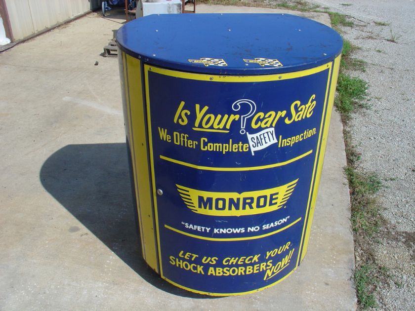 Vintage Service Station Monroe Shock Absorber Cabinet  