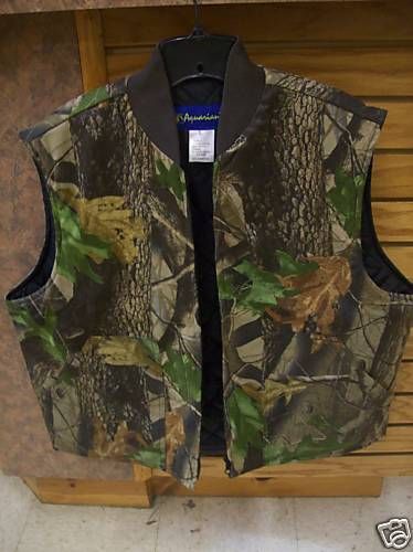 NEW Aquarians Realtree Camo Hunter Vest Size Large  