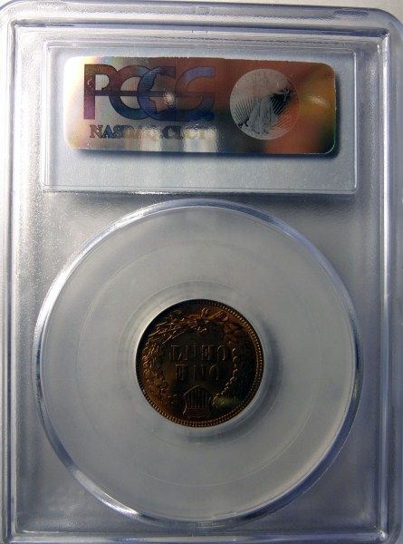 1890 INDIAN ONE CENT PCGS MS64RB, LOOKS ALL RED, VERY, VERY, PRETTY 