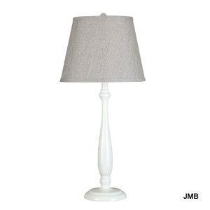 Kenroy Home 21013WH Leeward Table Lamp, Gloss White  