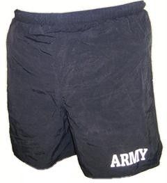 Black Army Military Surplus PFU Shorts LARGE PT  
