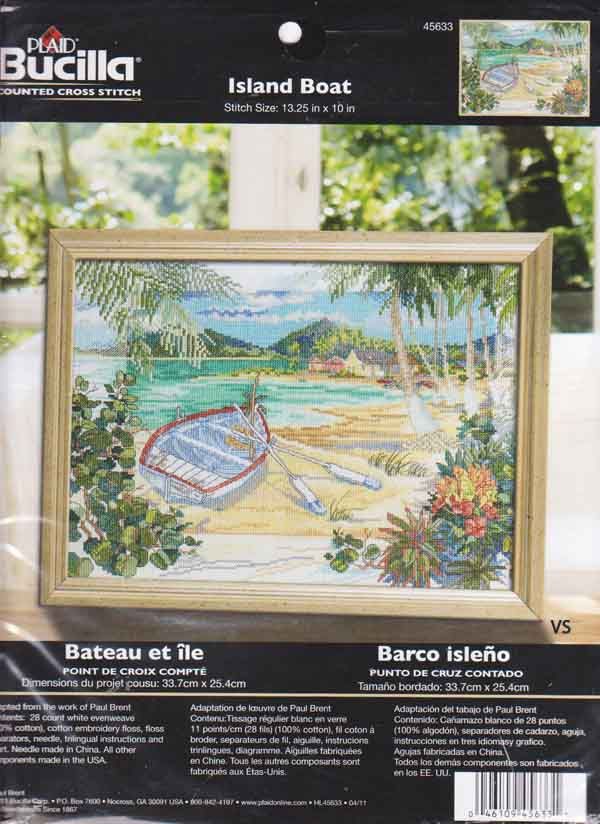   Stitch kit 13 x 10 ~ ISLAND BOAT Sale #45633 046109456331  