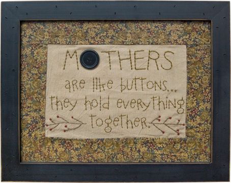 Primitive Mothers Sampler Country Home Decor  