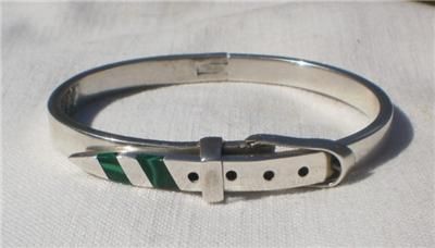 Vintage MEXICO Sterling Silver Buckle Belt BRACELET  