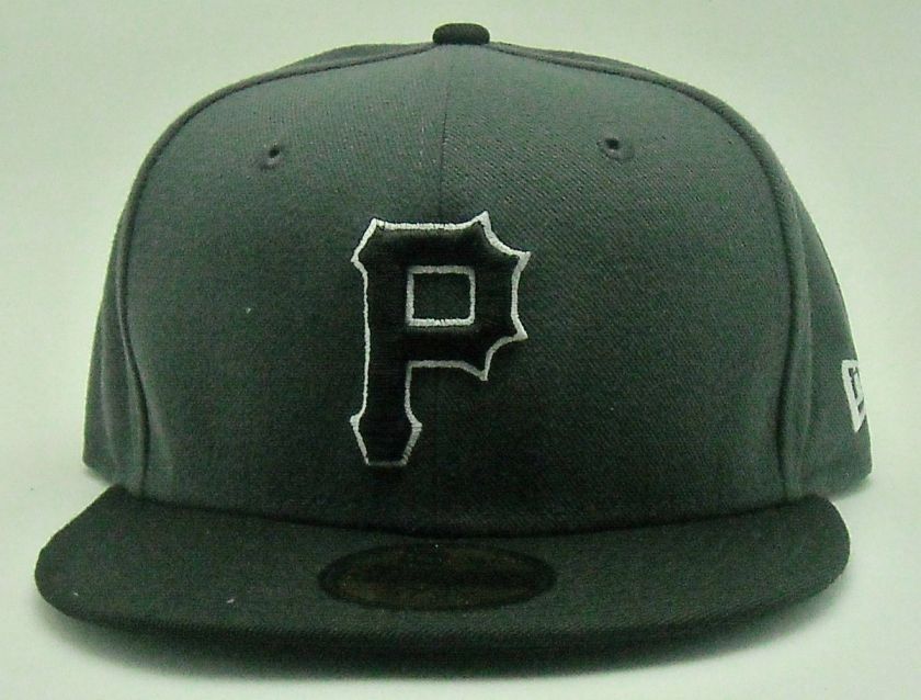   ERA PITTSBURGH PIRATES 5950 TWO TONE CAP CUSTOM HAT FITTED BLACK GREY