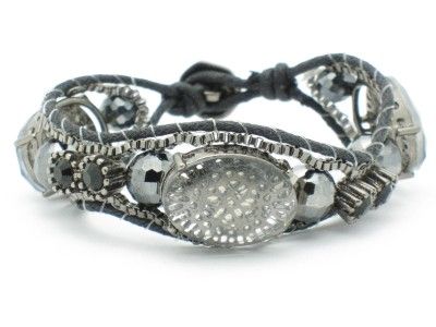 UNIQUE PLATINUM PLATED CRYSTAL CUFF BRACELET