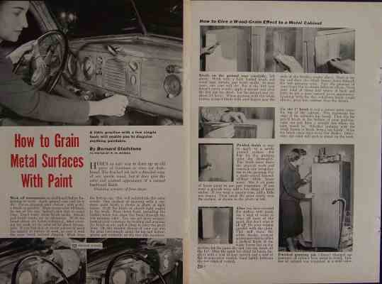 Faux Graining HowTo Grain Metal Surface Finish Painting  