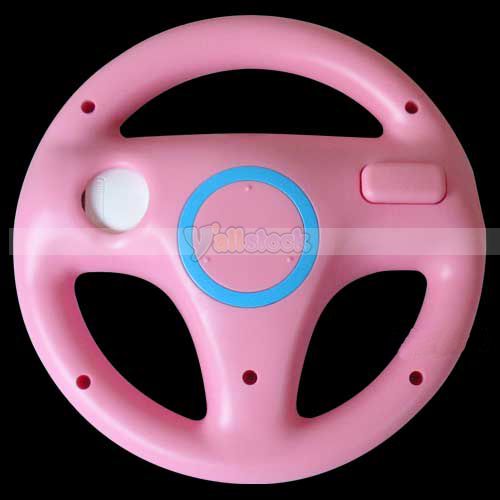 PINK STEERING WHEEL FOR Wii MARIO KART RACING GAME  