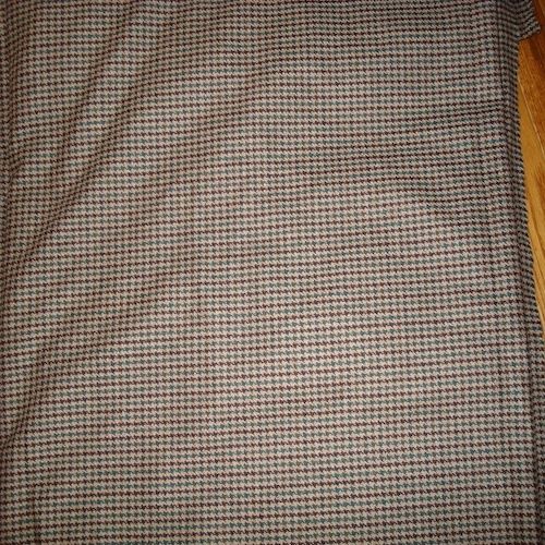 Green/Brown Houndstooth Wool Blend  