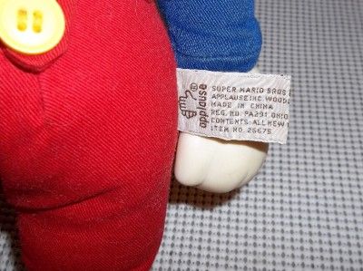 Plush Stuffed Mario Toy 1989 Nintendo