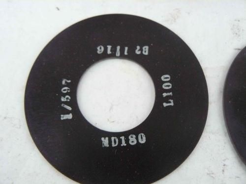 TWO 3 CARBORUNDUM DIAMOND GRINDING WHEEL  