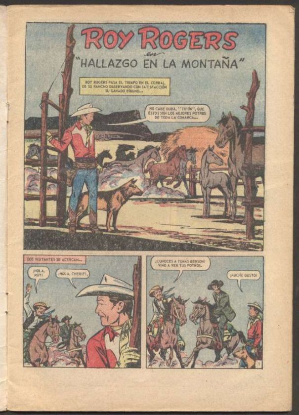 Roy Rogers # 169 Comic Spanish Mexican Novaro 1966  