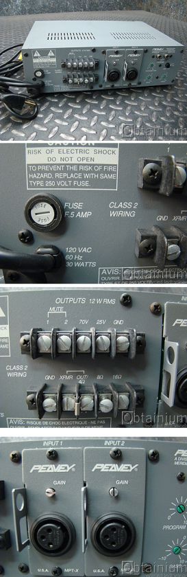 Peavey 3 Channel Power Mixer Amplifier MA 212  