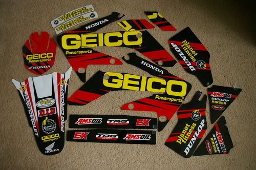 GEICO TEAM GRAPHICS HONDA CRF250R CRF250 2004 2009 CRF  