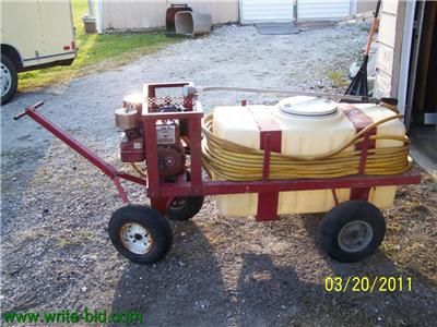 50 Gallon 3 HP GAS Lawn Sprayer with cart  