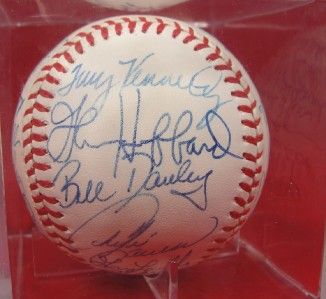 50th Anniv All Star Game Lot NL Team Autographed Baseball JSA Chicago 