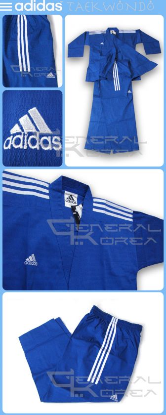 190 ADIDAS BLUE TAEKWONDO KARATE MASTER UNIFORM SIZE 5  