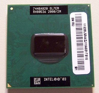 Intel Pentium M Centrino 2Ghz 2M L2 755 SL7EM Centrino, Working for 