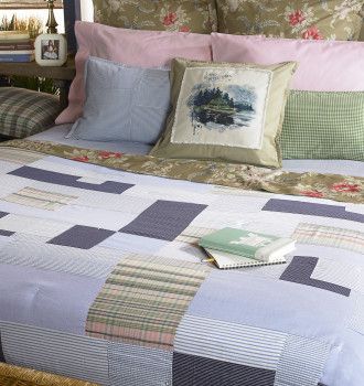 RALPH LAUREN BOATHOUSE PATCHWORK FULL/QUEEN QUILT  