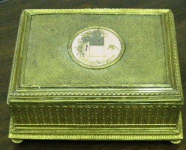 Antique French Jewelry Box of the Napoleon Aesthetic  