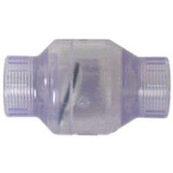 SPEAR CLEAR PVC SWING CHECK VALVE FPT AQUARIUM  