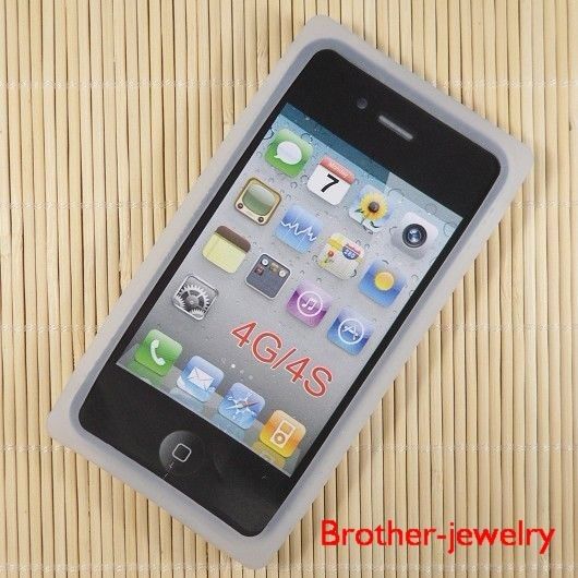 Retro Cassette Tape Silicone Case Cover for iPhone 4 4G/4GS  W13 