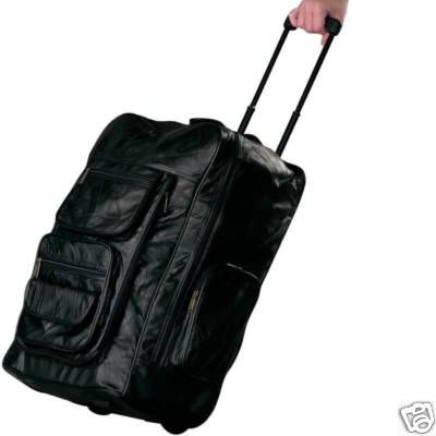 22 Leather Backpack/Rolling Duffle Bag Luggage  