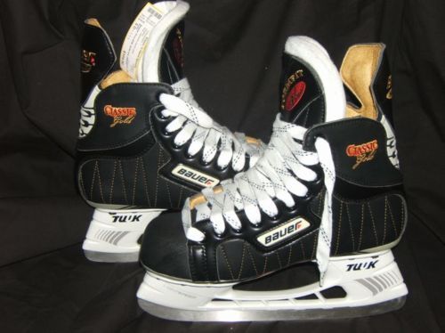 New Bauer Supreme Classic Gold Ice Hockey Skates  