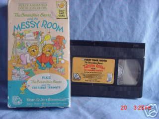 Berenstain Bears, the Messy Room, Terrible Termite vhs  