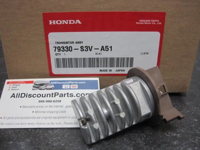 PILOT / MDX REAR BLOWER MOTOR RESISTOR TRANSISTOR NEW  