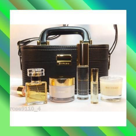 Kate Walsh Boyfriend 5 PCS Fragrance Kit with Train Case Hard to Find 