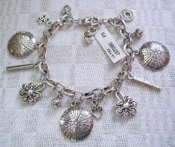 NEW Brighton LA PAZ Silver Charm BRACELET  