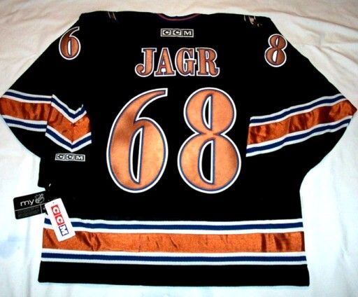 JAROMIR JAGR Washington Capitals Black Jersey size XXL  