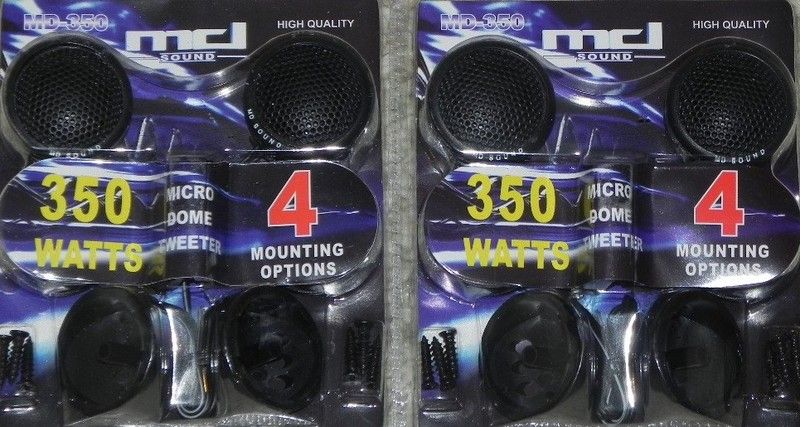   Pairs of 350W MD Sound MD1 360 Car Tweeter Crossover Built In  