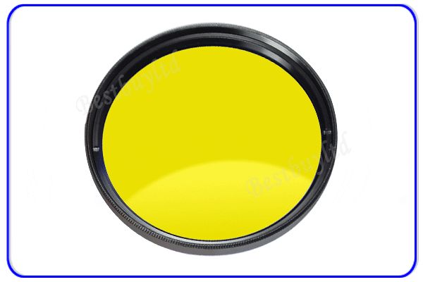 52mm Yellow Colour Filter for Nikon Pentax 18 55mm F3.5 5.6G Canon 