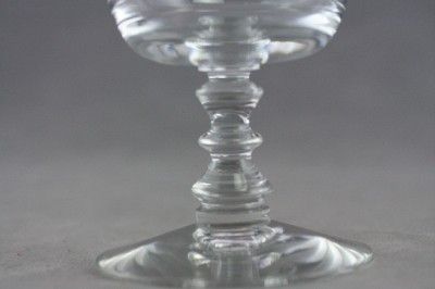 Fostoria Blank Crystal Stemware Lot 3 Champagne Glasses  