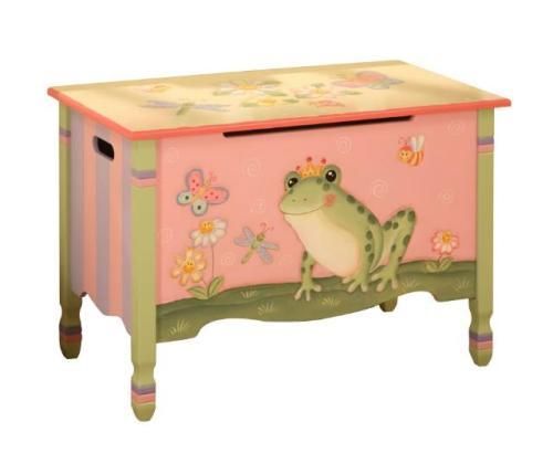 New Childrens Kids Magic Garden Wooden Toy Chest  