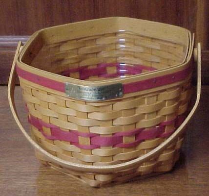 Longaberger 1997 Christmas Snowflake Basket  