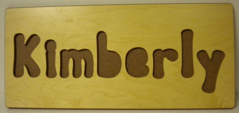 PERSONALIZED CHILD NAME WOOD FLOOR PUZZLE PASTEL SHORT  