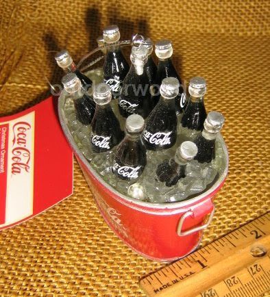 12 pack Coca Cola on Ice in Tub Christmas Ornament nwt coke 